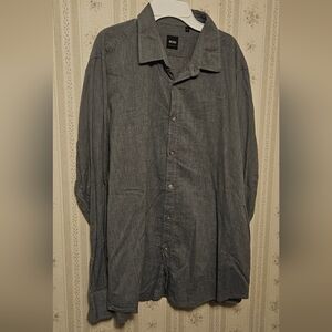 Boss Charcoal Button-Up Shirt